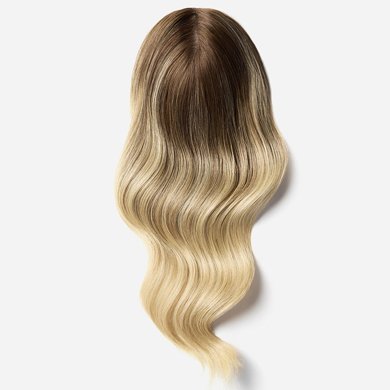 Premium Human Hair Breathable Mono Scalp Base Hair Toppers for Women