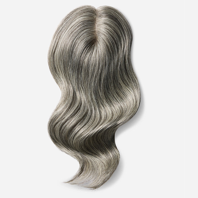 Grey Premium Human Hair Crown Topper for Women