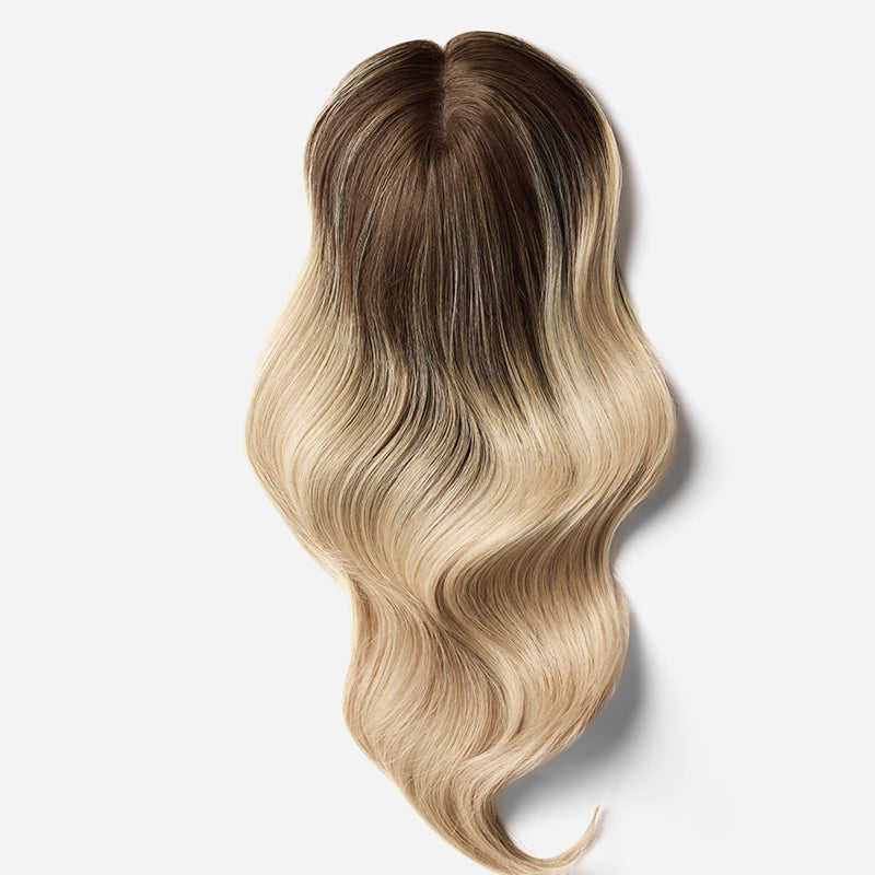 Premium Human Hair Breathable Mono Scalp Base Hair Toppers for Women