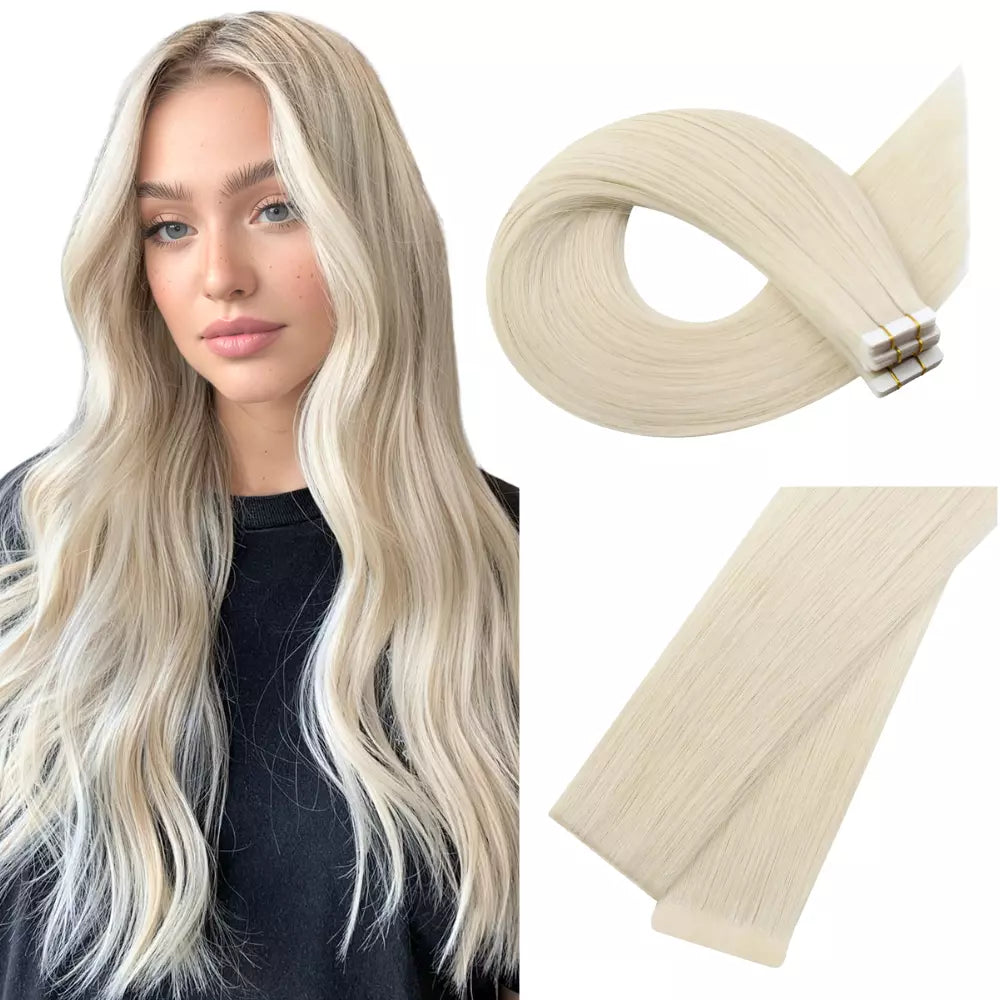 Straight Classic Tape-In Hair Extensions Color #1