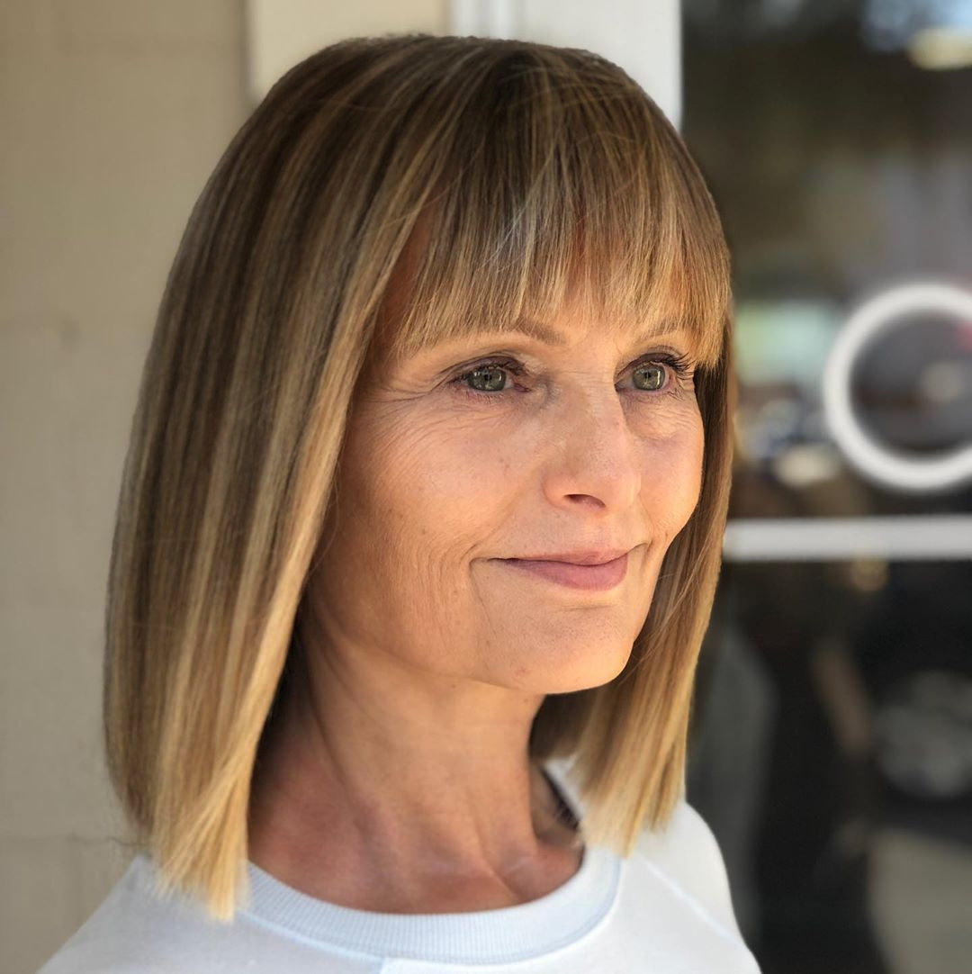 Breathable High Quality Hair Topper with Bangs for Women