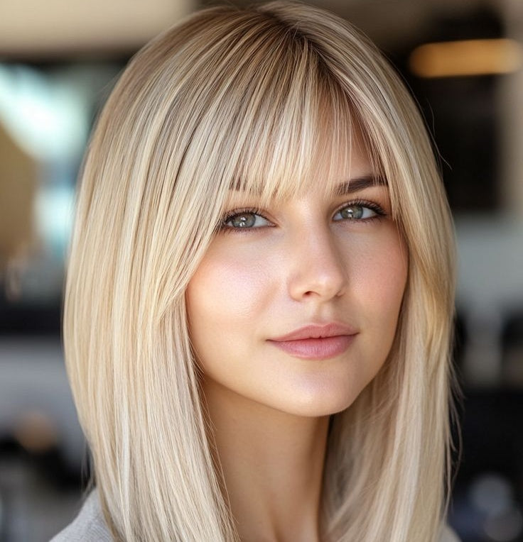 Breathable&Comfortable Hair Topper with Bangs for Women