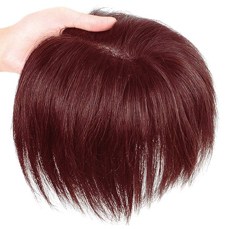 7*10cm Grey Natural Hair Topper for Women Cover and Add Hair Volume for Thinning Hair