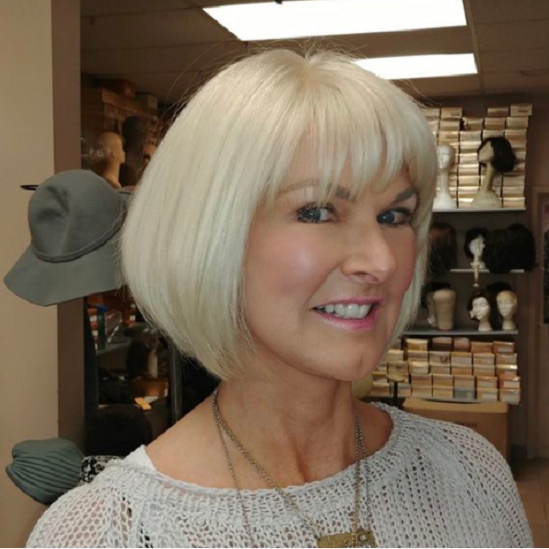 Breathable High Quality Hair Topper with Bangs for Women