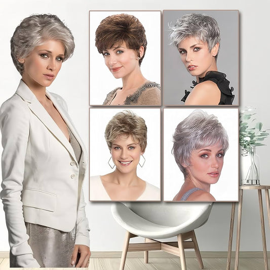 2025 Hot Sale Breathable&Natural Short Hair Topper For Women With Thinning Hair