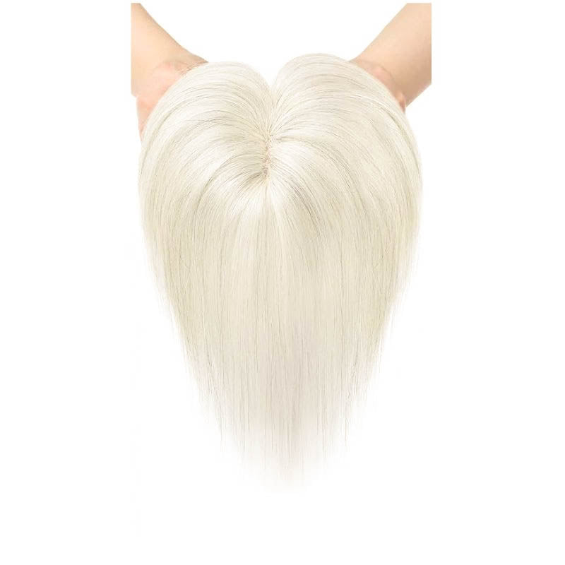 7*10cm Grey Natural Hair Topper for Women Cover and Add Hair Volume for Thinning Hair