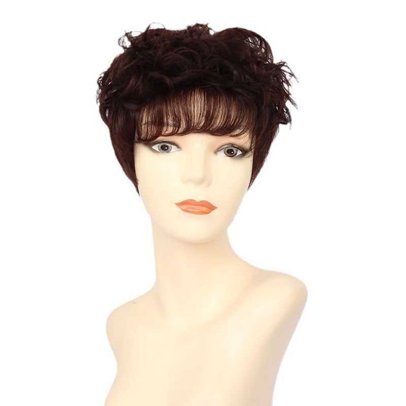 Fashion Wavy Curly Human Hair Wigs for Women