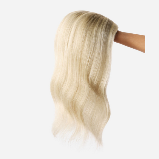 3*6 inches Straight Hair Toppers With Root 100% Remy Human Hair Topper With Bangs