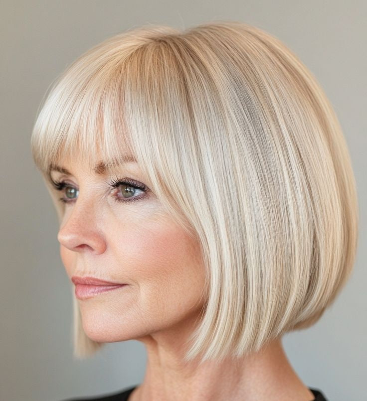 Breathable&Comfortable Hair Topper with Bangs for Women