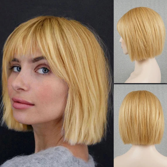 Hot Sale Breathable&Comfortable Hair Topper with Bangs for Women