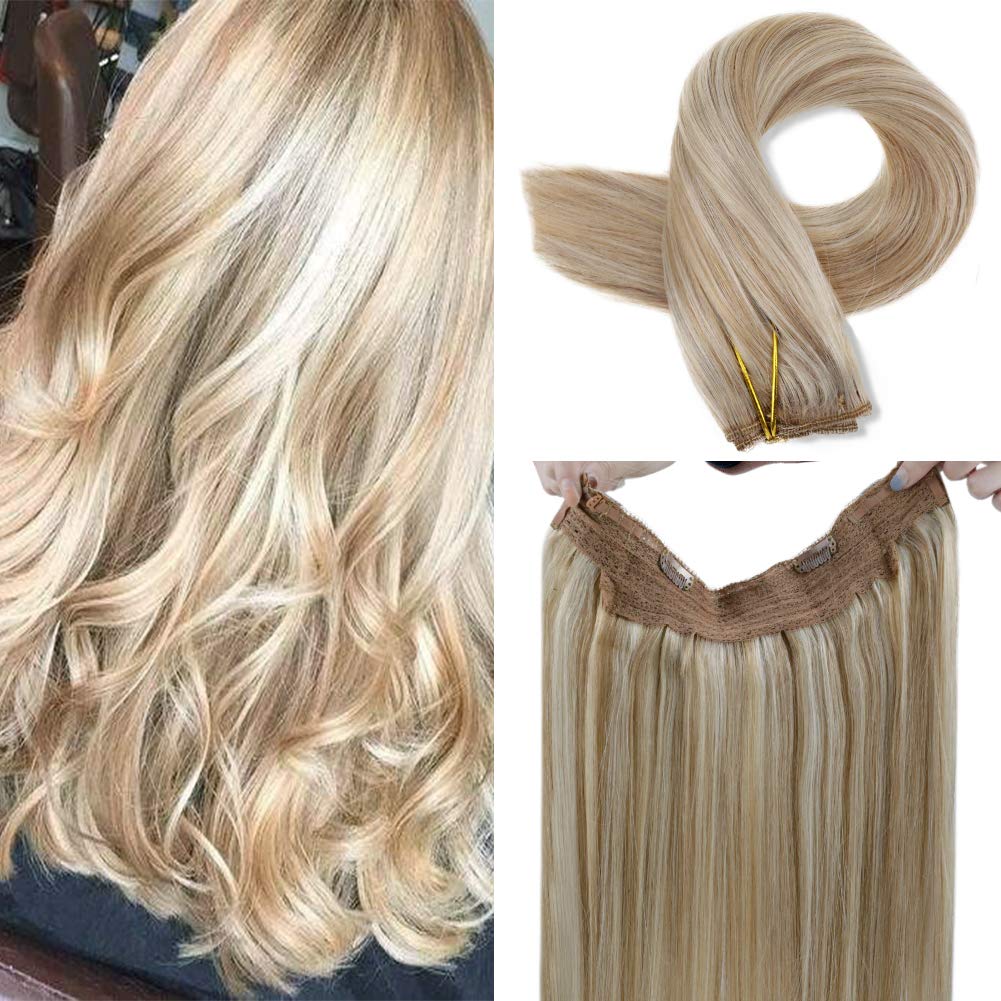 Hight Quality Halo Hair Extension Natural Hidden Wire Adjustable Transparent Wire