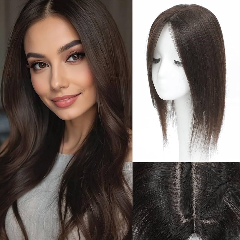 Summer Breathable Straight Hair Topper For Thinning Hair