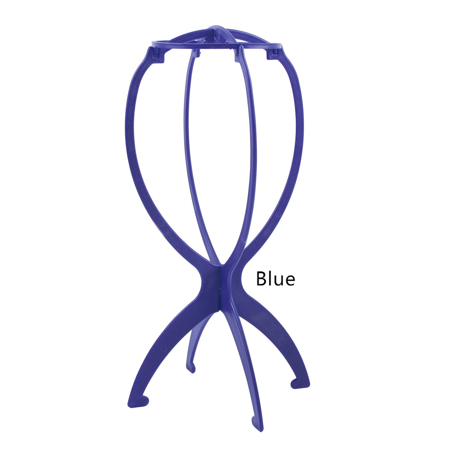 1PC Colorful Ajustable Wig Stands Plastic Hat Display 17x34Cm Portable Folding Wig Stand