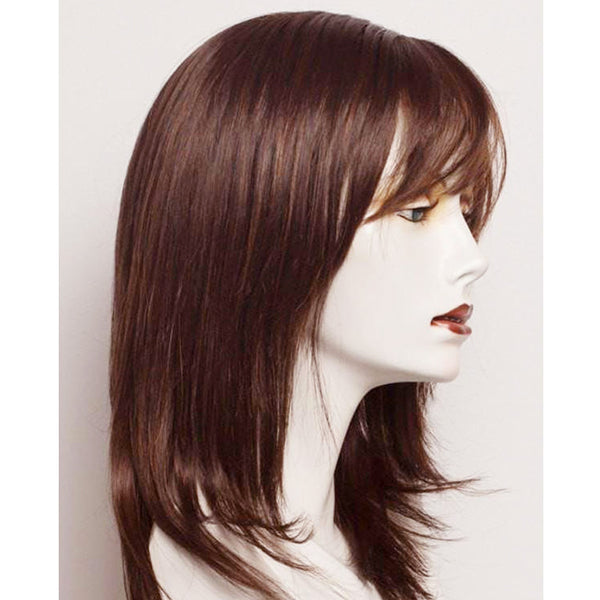 18-24 Inch 4 Clips Natural Hair Toppers with Bangs for Women Adding Hair Volume