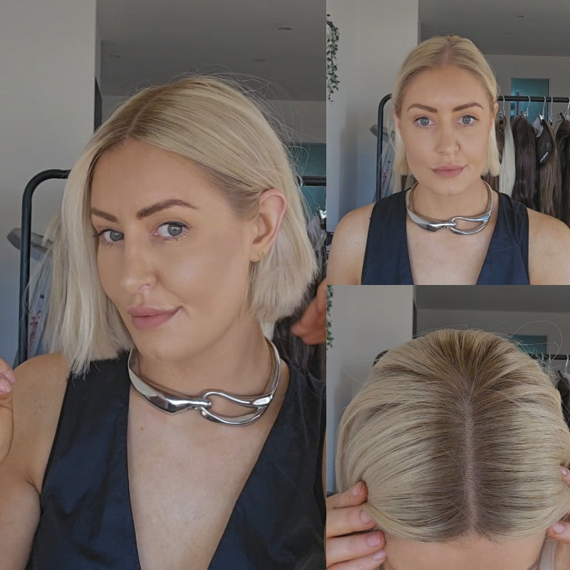 2025 Hot Sale Straight Hair Topper for Women,Comfortable with good breathability