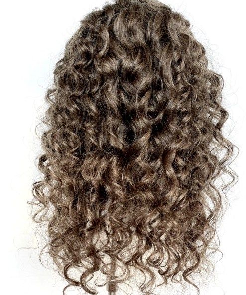 Short Fluffy Curly Clip in Hair Topper for Women