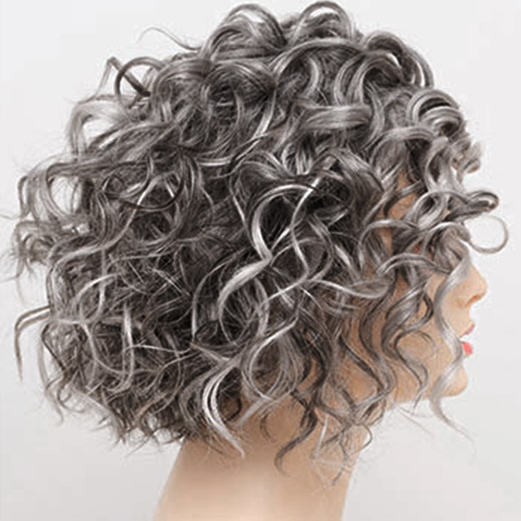 Short Fluffy Curly Clip in Hair Topper for Women