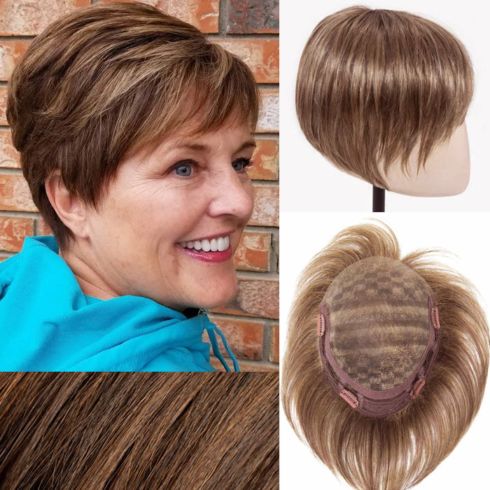 2025 Upgrade Version Short Wiglets Hair Pieces for Women with Thinning and Fine Hair