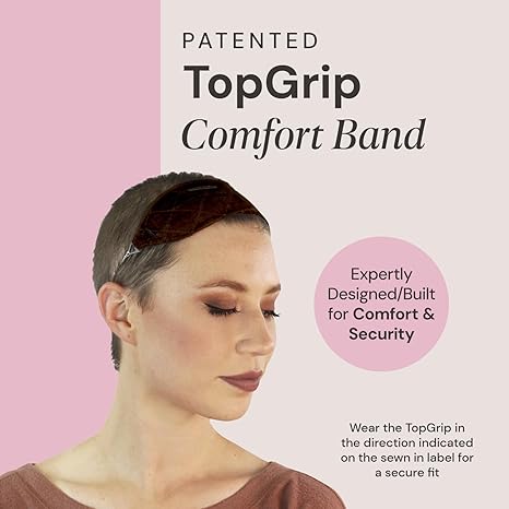 No-Slip TopGrip Comfort Band for Securing Wigs and Toppers