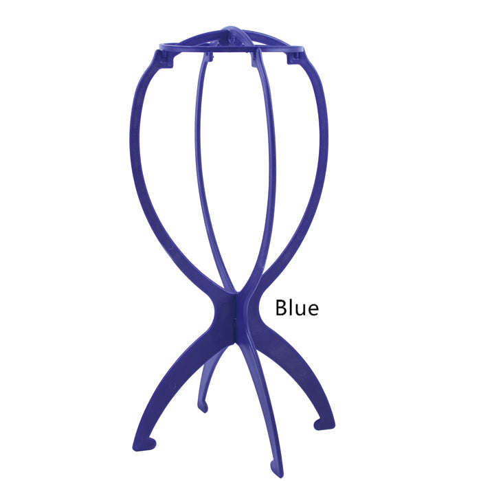 1PC Colorful Ajustable Wig Stands Plastic Hat Display 17x34Cm Portable Folding Wig Stand