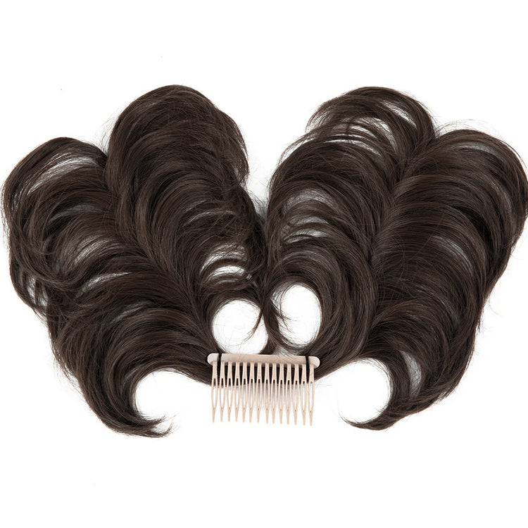 Effortless Elegance Side Comb Clip in Hair Bun Messy Bun Adjustable Styles