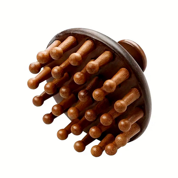 Wooden Massage Wide Teeth Hair Comb Meridian Scalp Massage Scraping Comb Promotes Hair Growth