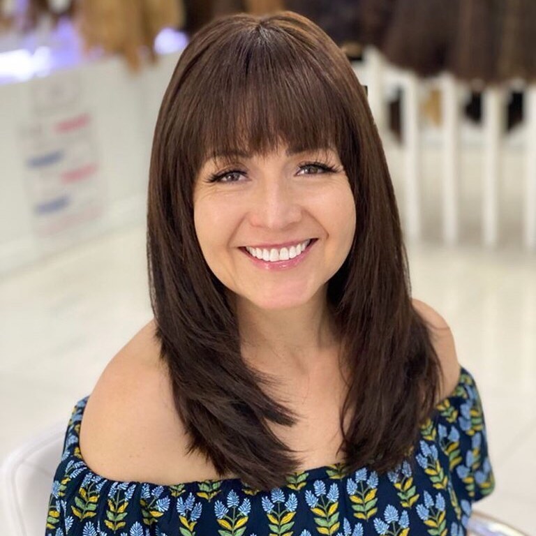 2025 Hot Sale Clip-In Hair Topper with Bangs Comfortable with good breathability