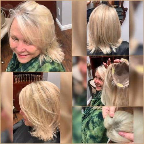 Natural Looking Straight Hair Topper for Women