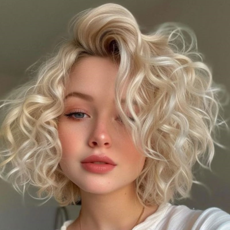 High&Quality Curly Hair Toppers for Women with Thinning Hair ,Change your hairstyle in a minute
