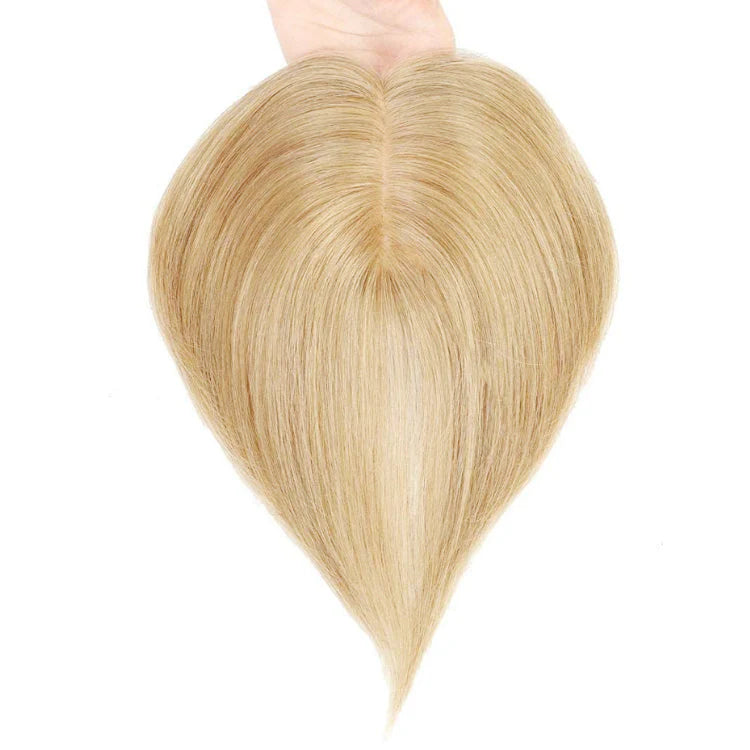 Silver Full Hand tied Mono Base 100% Virgin Remy Hair Topper