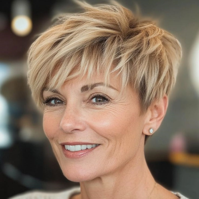 Premium Short Hair Topper for Thinning Hair – Instant Volume Boost