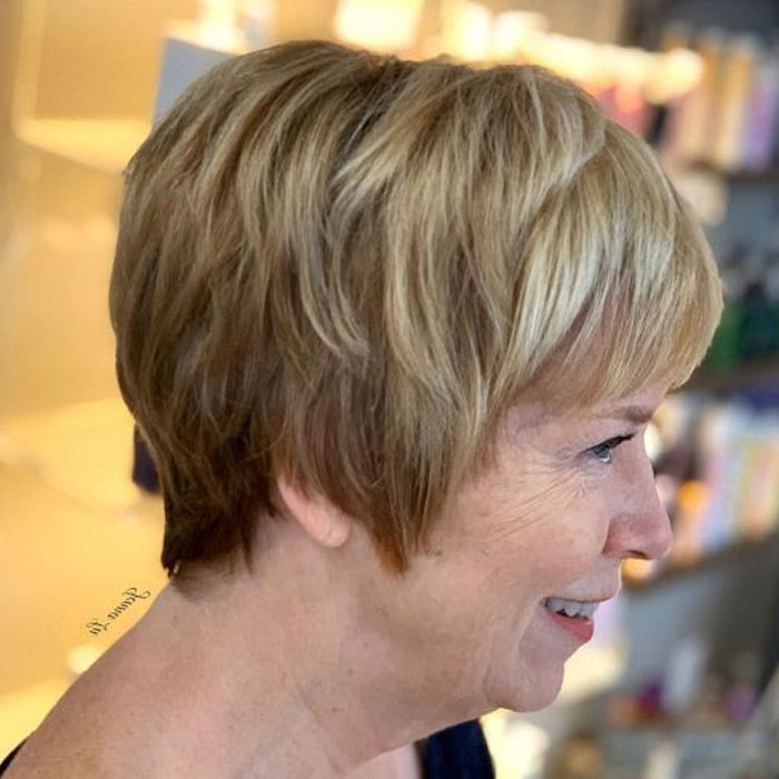 Summer Breathable&comfortable Short Hair Topper For Thinning Hair