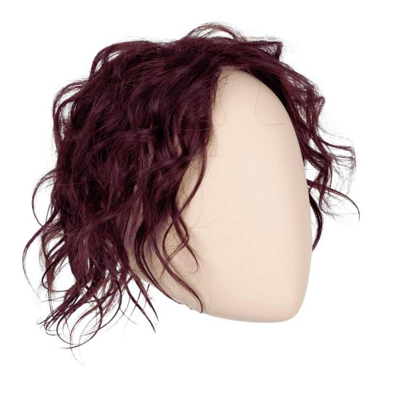 Brown Lace Base Wavy Human Hair Topper for Women