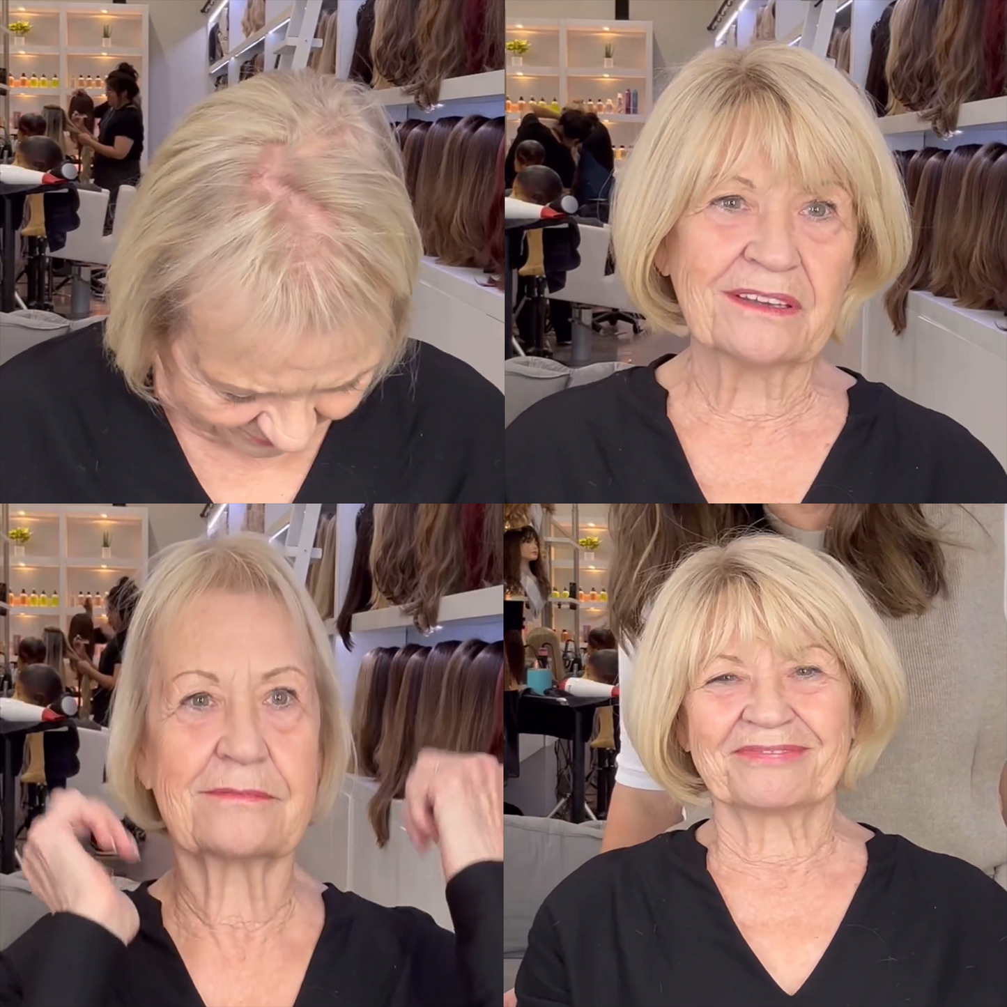 🔥Hot Sale🔥 Clip-In Hair Topper with Bangs