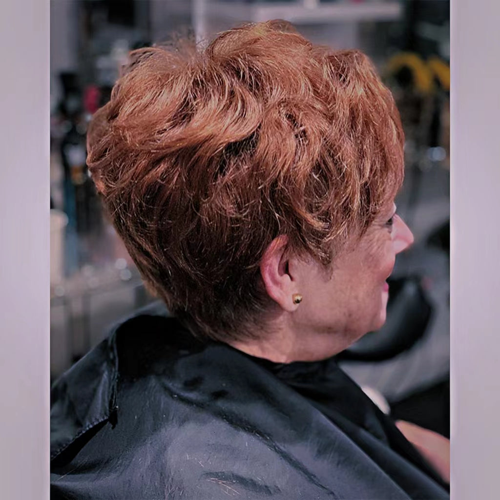 Stunning Summer Short Wiglets with a little Wavy Hair Topper for Women