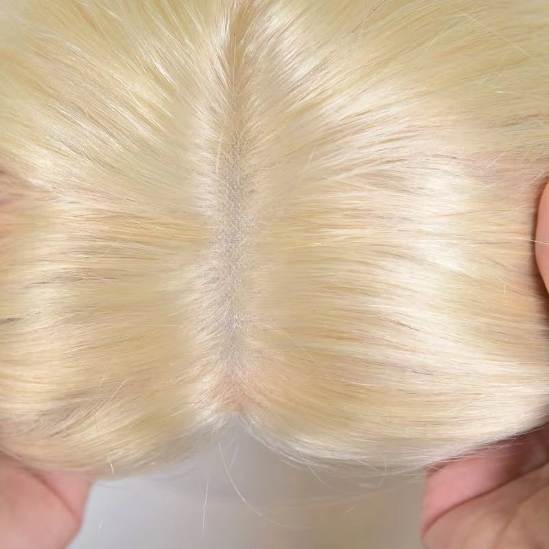 Straight Natural Hair Topper For Women High quality Hairstyle clips in own hair blends perfectly