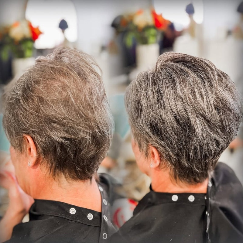 2025 Hot Sale Breathable&Natural Short Hair Topper For Women With Thinning Hair