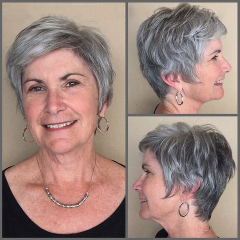 Fashion & Natural Pixie Cut Short Wiglets for Women Over 40