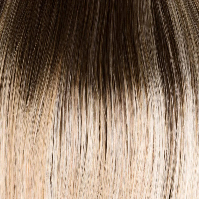 Ombre Balayage 100% Human Hair Topper With Bangs For Woman