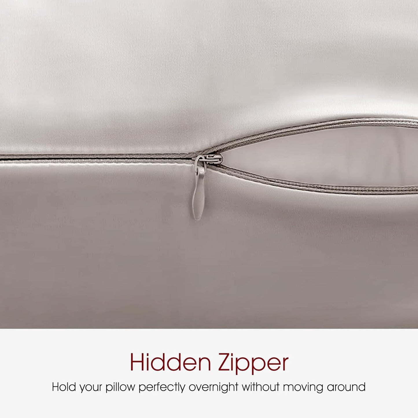 100% Silk Pillow Cases 2 Pack Silk Pillowcase for Hair and Skin Set of 2 Highest Grade 6A Silk Soft Breathable