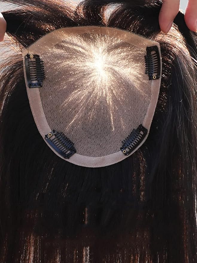Summer Breathable Straight Hair Topper For Thinning Hair