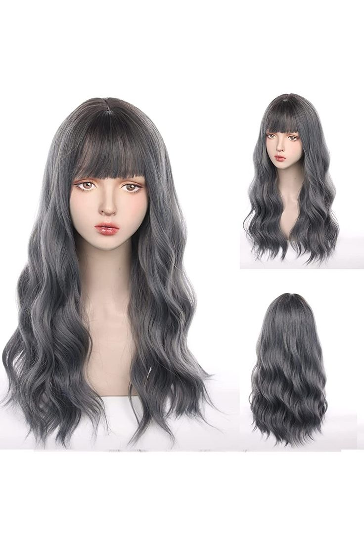 Luxury & Undetectable Natural Wavy Hair Topper With Bangs for Thinning Hair