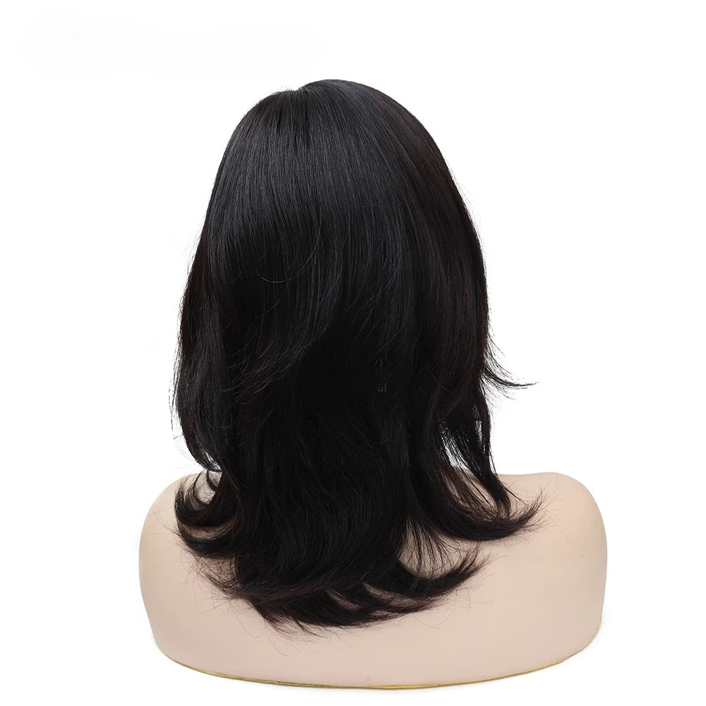 100% European Virgin Hair Wig Silky Straight Short Human Hair French Lace Front Wigs
