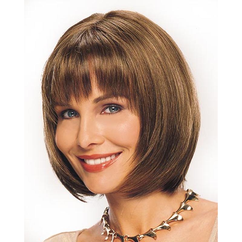 Comfortable&Breathable Straight Hair Topper With Bangs For Women With Thinning Hair