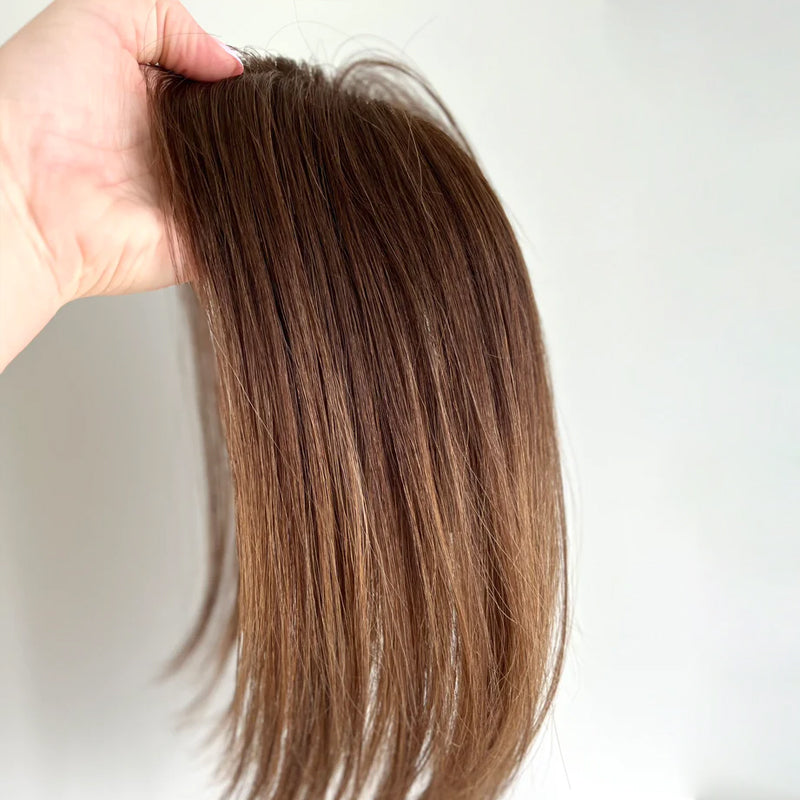 Virgin Remy Mono Base Human Hair Topper for Women VIVACROWN Hair Topper