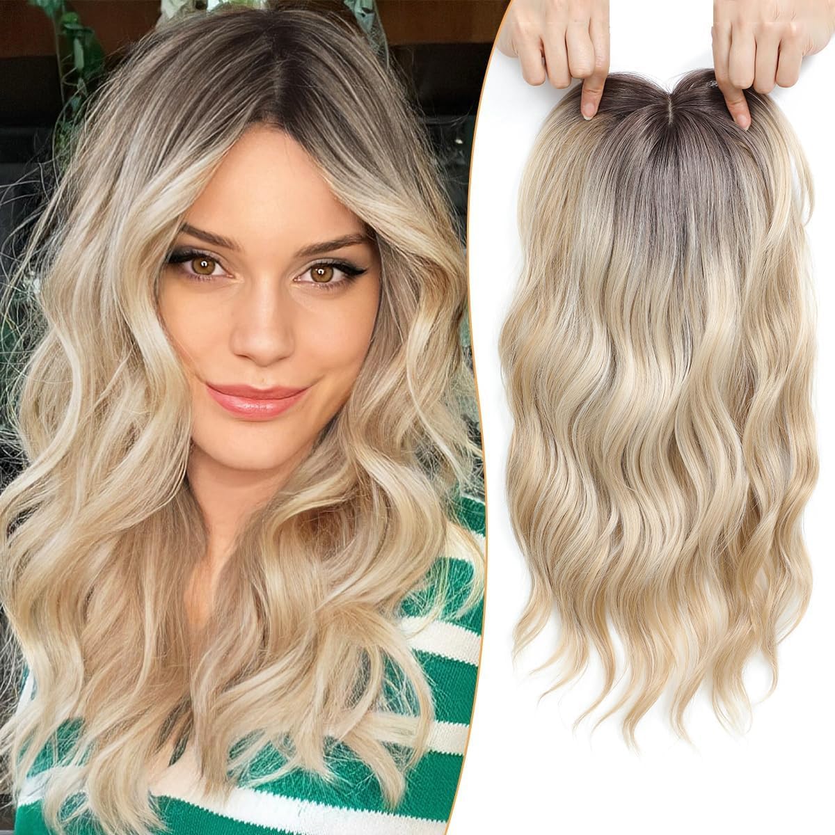 Hot Sale Natural Wave Hair Topper for Thinning Hair - Ultra Comfort Wear