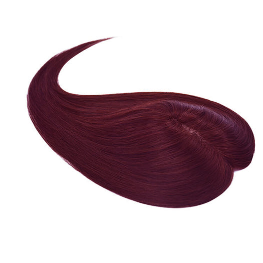 Brown Highlight Clip on Premium Human Hair Topper for Women