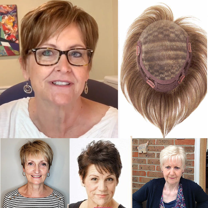 2025 Upgrade Version Short Wiglets Hair Pieces for Women with Thinning and Fine Hair