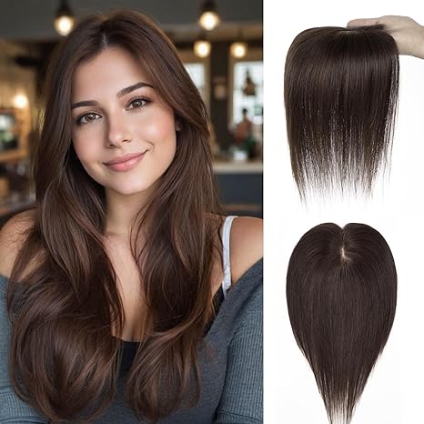 Hot Sale Summer Breathable Natural Straight Hair Topper For Women With Thinning Hair