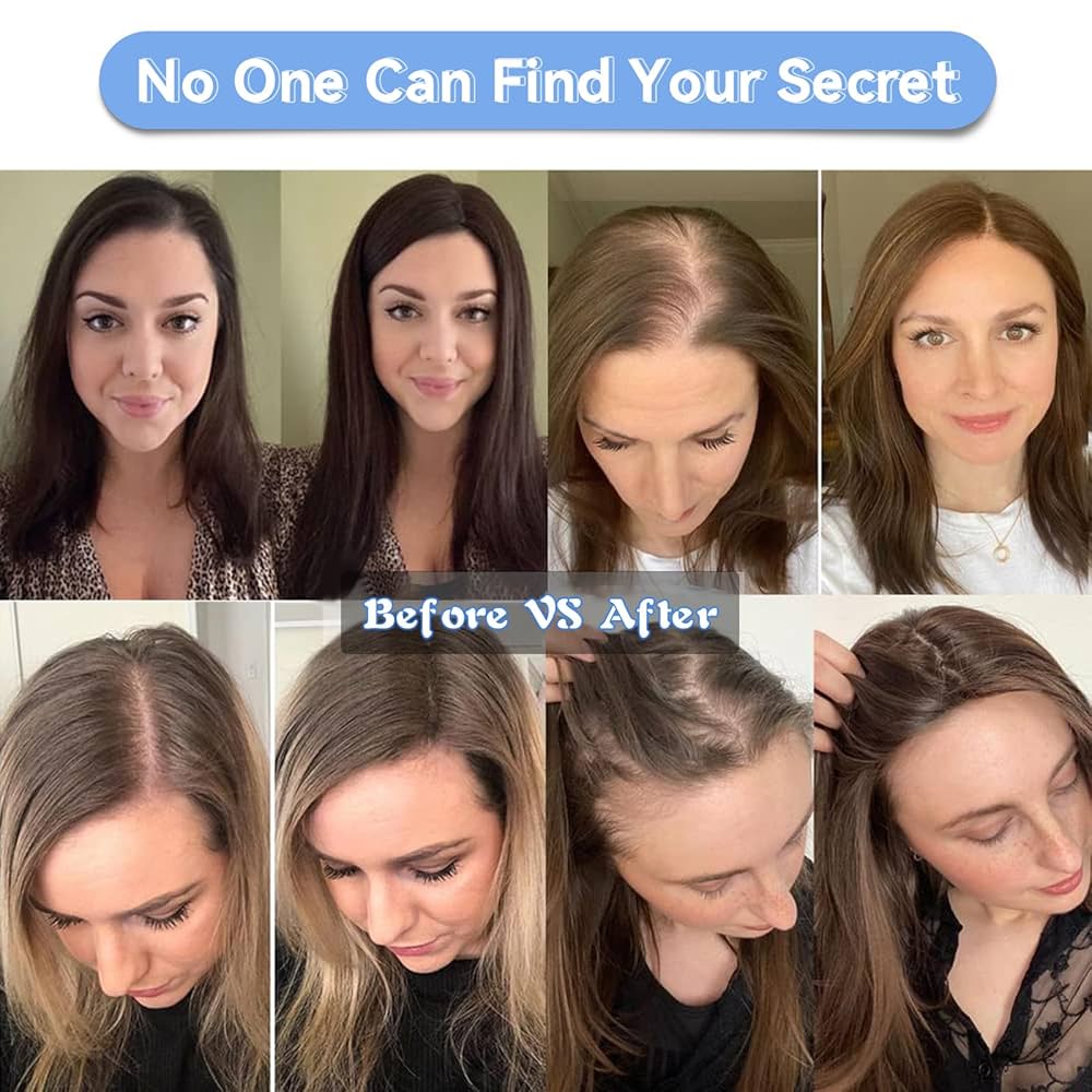 Summer Breathable Straight Hair Topper For Thinning Hair